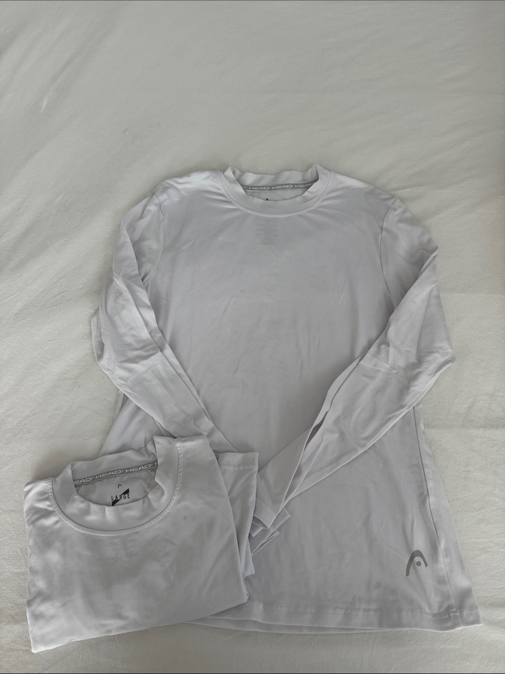 (2) Head White Long Sleeve Thermal base layer Tee - Women's